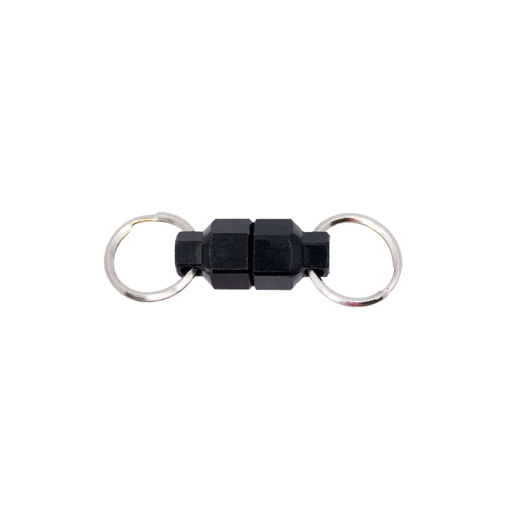 Small-Black-Aluminum-MagNut-on-white-background-for-KeyBar-Key-and-Tool-Holder