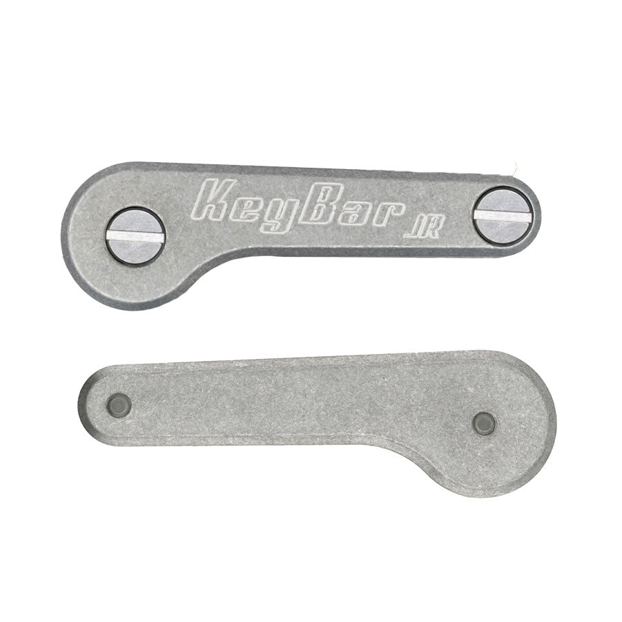 その他 KeyBar JR G10/Stonewashed Aluminum Stonewashed Aluminum KeyBar JR | Compact Aluminum Key & Tool
