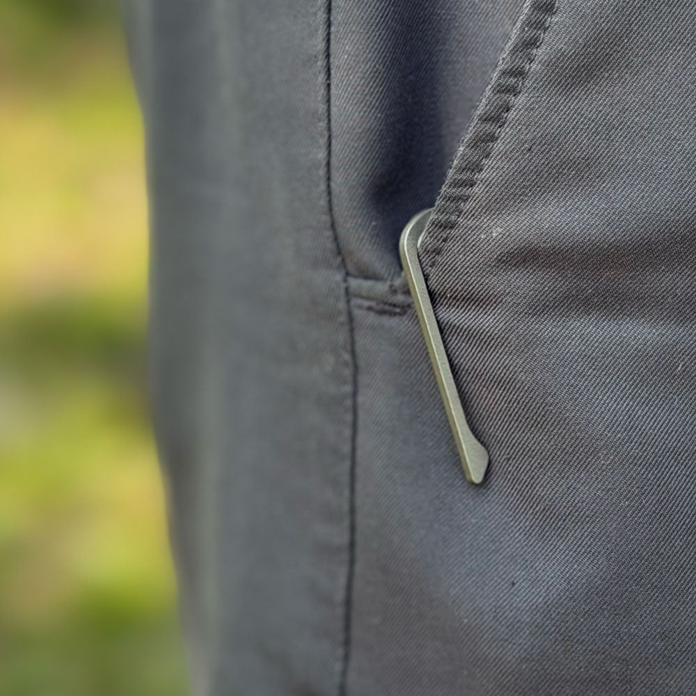 Stonewashed Aluminum KeyBar JR | Compact Aluminum Key & Tool