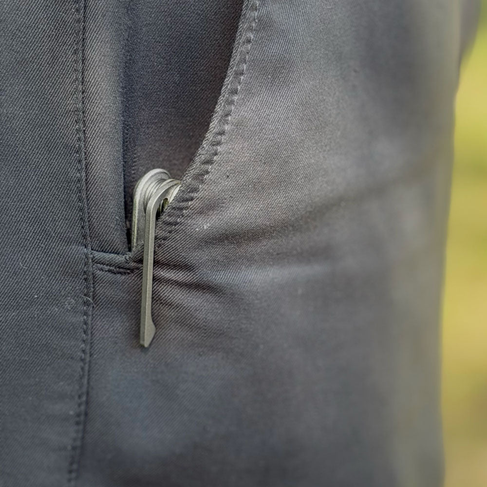 Stonewashed Aluminum KeyBar JR | Compact Aluminum Key & Tool