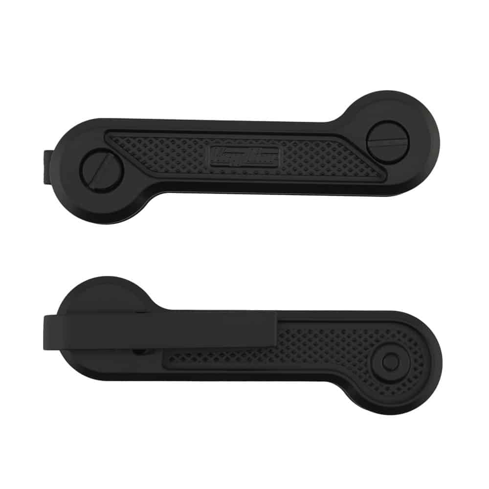 Black Cerakoted Diamond Crosshatch Titanium KeyBar