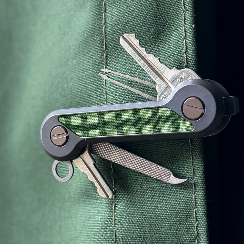 Desert Night Camo Cordura Skin Titanium KeyBar