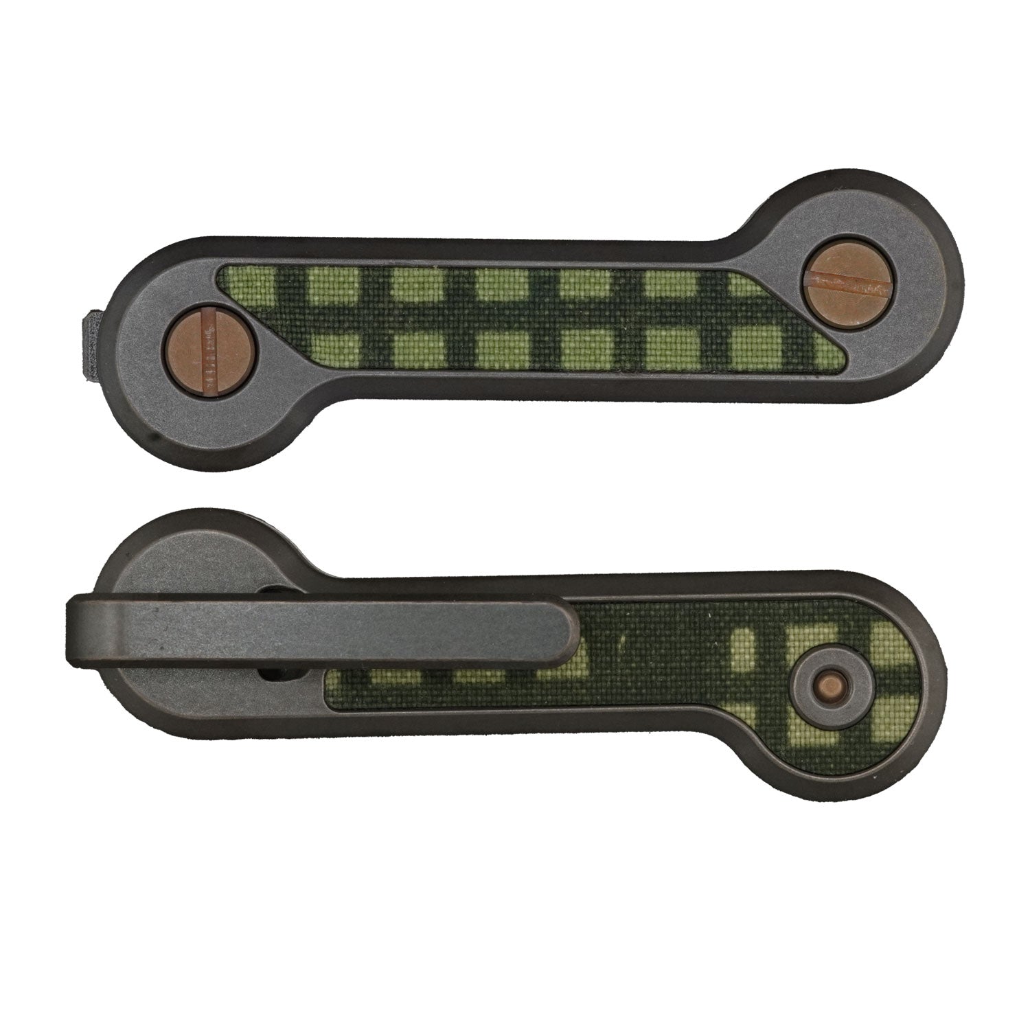 Blackwashed-Titanium-KeyBar-with-Desert-Night-Camo-Cordura-Inlay-Key-and-Tool-Organizer