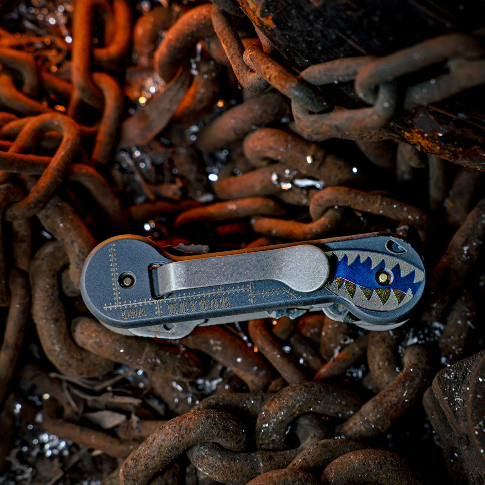 Bomber Titanium KeyBar | Laser-Engraved Titanium Key & Tool