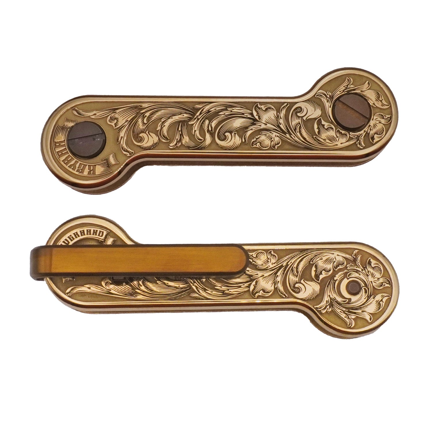 EngraverHand Edition 2.0 Brass KeyBar | Engraved Brass Key & Tool