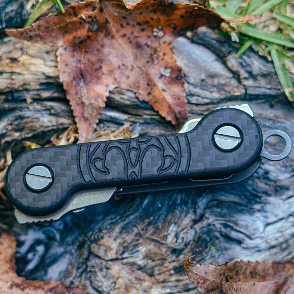 Hawk Carbon Fiber Titanium KeyBar | Key & Tool Organizer | KeyBar