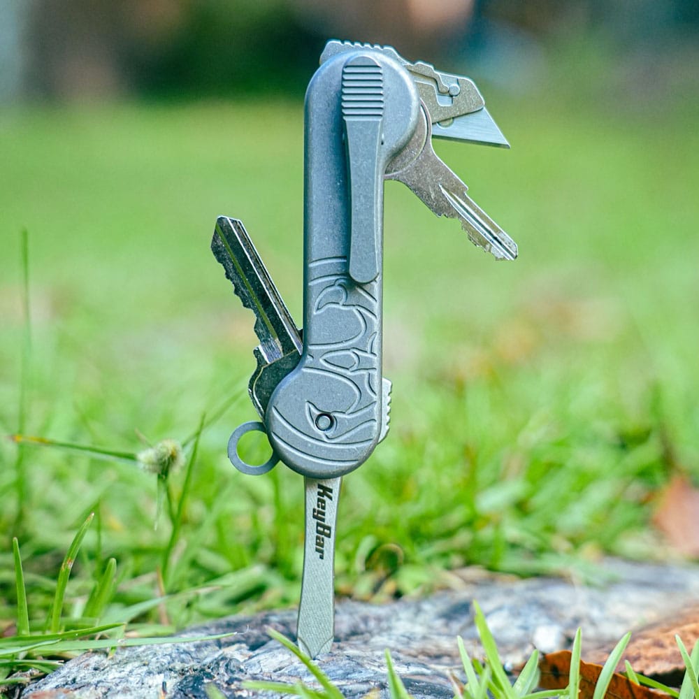 Hawk Carbon Fiber Titanium KeyBar | Key & Tool Organizer | KeyBar