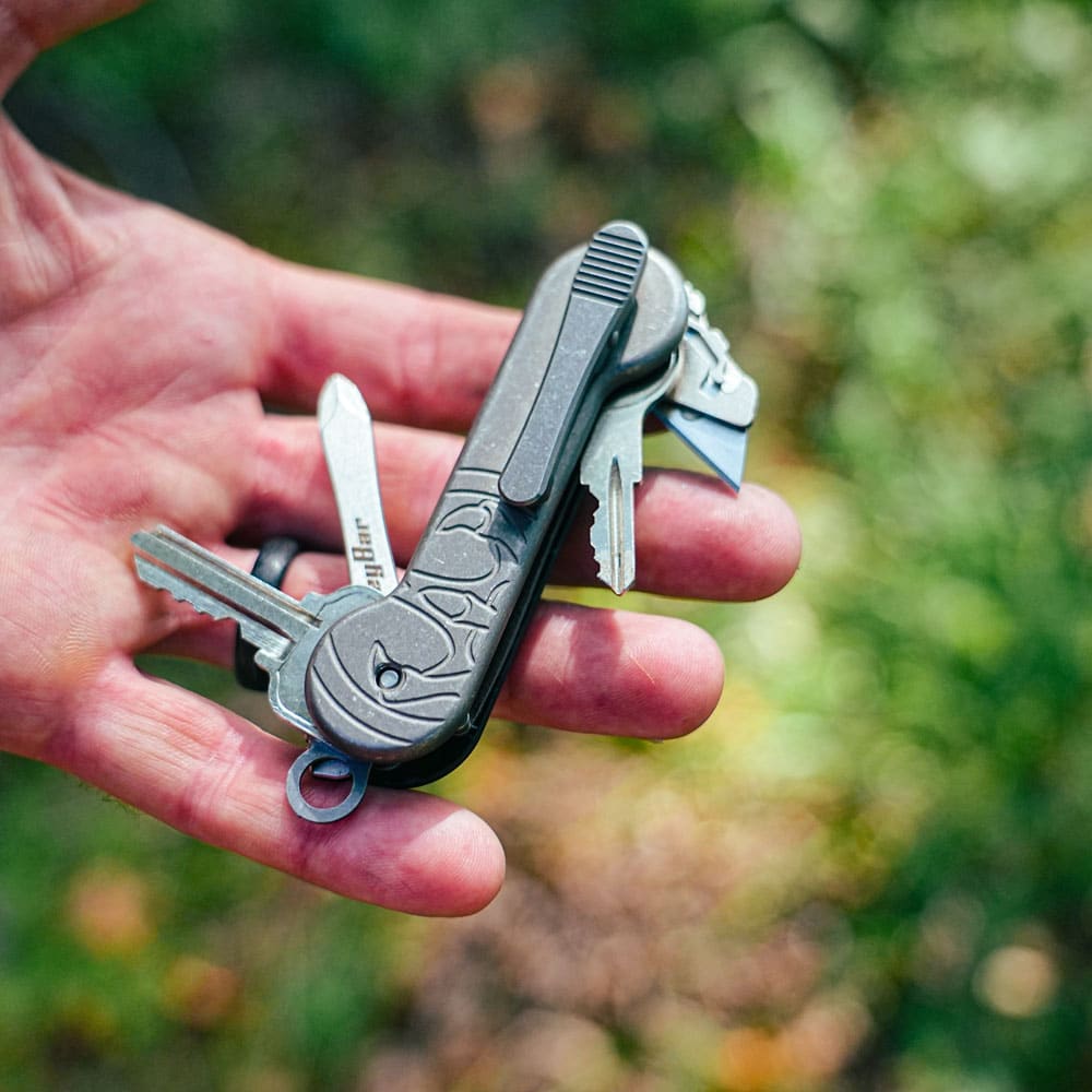 Hawk Carbon Fiber Titanium KeyBar | Key & Tool Organizer | KeyBar