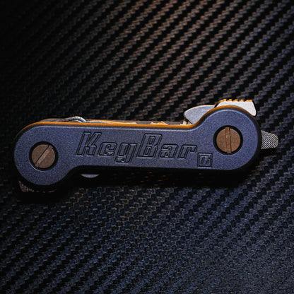 Midnight Titanium KeyBar Key and Tool Holder closed front.