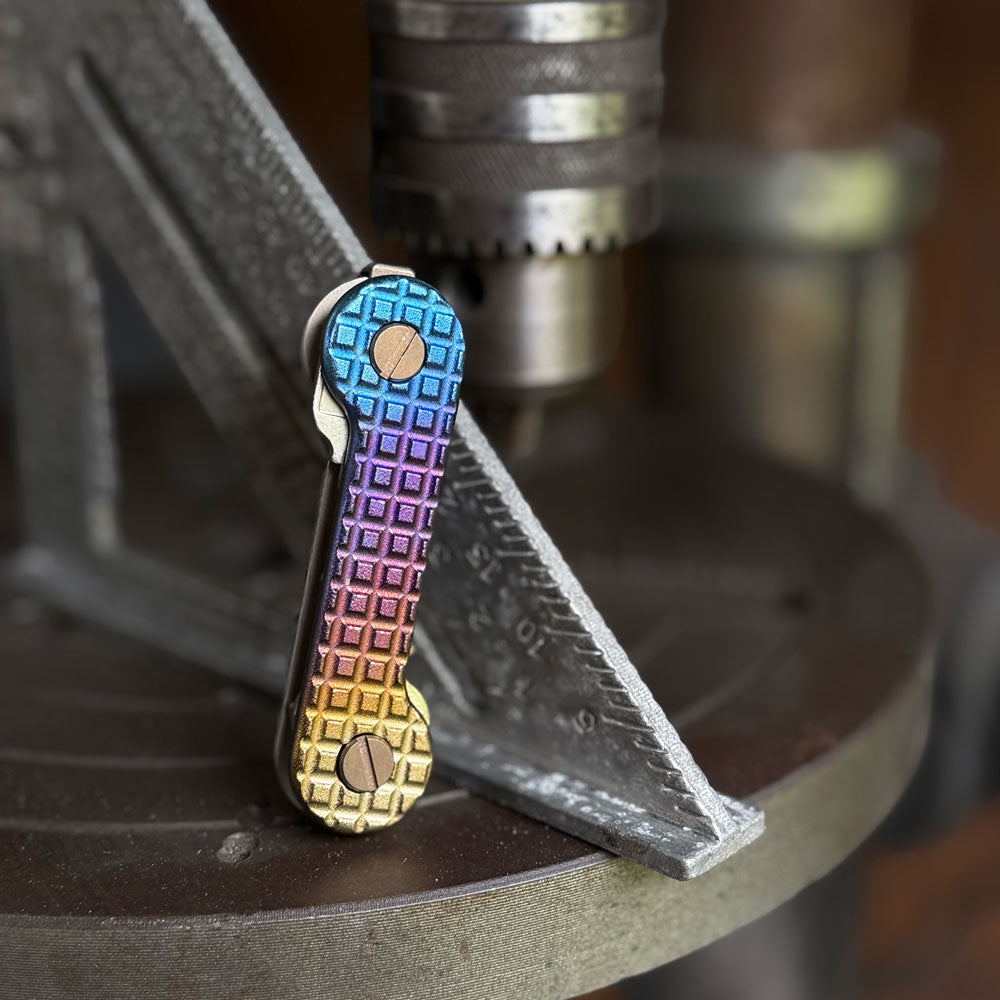 Multicolor Grenade Titanium KeyBar | Rugged Titanium Key Organizer