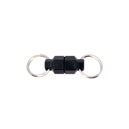 Small-Black-Aluminum-MagNut-on-white-background-for-KeyBar-Key-and-Tool-Holder