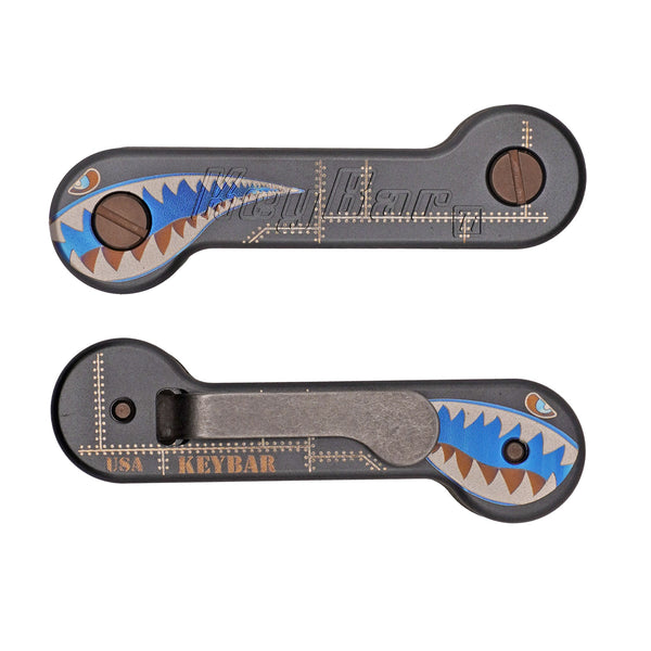 Bomber Titanium KeyBar | Laser-Engraved Titanium Key & Tool