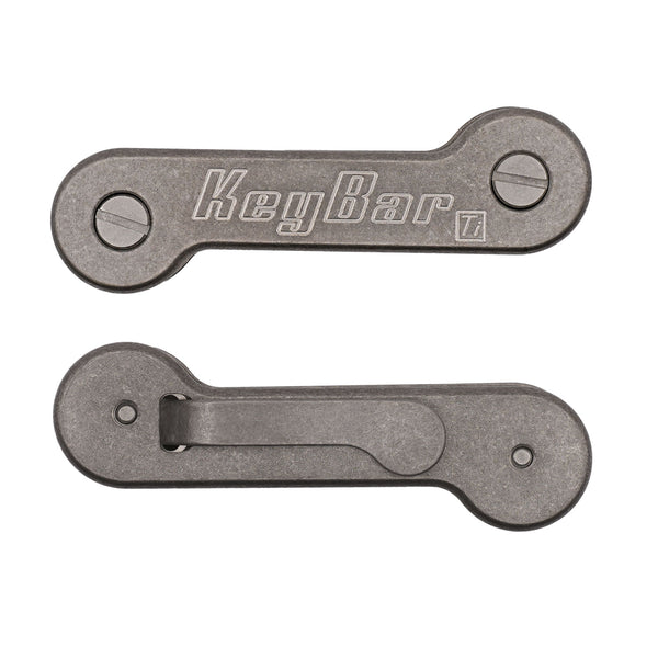 KeyBar Titanium リミテッドエディション Titanium KeyBar | Durable Stonewashed Key & Tool Organizer