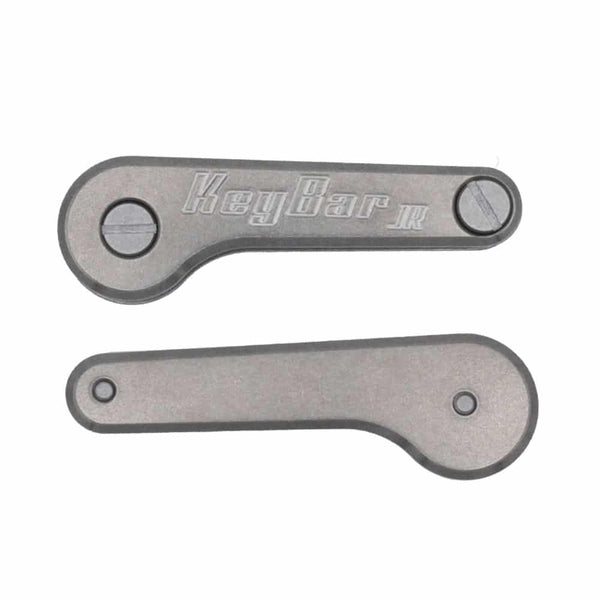 Stonewashed Titanium KeyBar JR | Compact Titanium Key & Tool